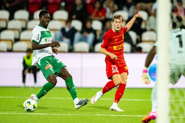 FC Nordsjaelland v St. Gallen, UEFA Conference League qualification, Farum, Denmark Farum, Denmark. 20th, August 2026. Juho Lahteenmaki (25) of FC Nordsjaelland seen during the UEFA Conference League qualification match between FC Nordsjaelland and St. Gallen at Right to Dream Park in Farum. Denmark, Farum  Copyright: xGonzalesxPhoto TobiasxJorgensenx