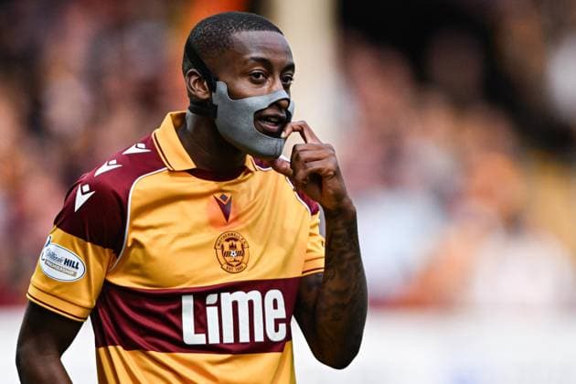 Motherwell v SC Freiburg UEFA Europa Conference League Tawanda Maswanhise of Motherwell during the UEFA Europa Conference League Play-Off First Leg match at Fir Park, Motherwell 20 08 2026 UK Newspapers OUT Copyright: xJamiexJohnstonx FIL-23808-0118