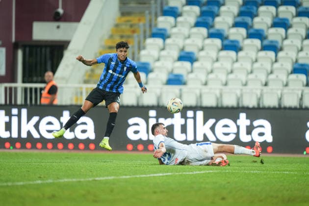 ESP: UEFA Conference League 2026 2027 Drita Kosovo vs Inter Escaldes Faysal Chouaib of Inter during UEFA Conference League between Drita Kosovo vs Inter Escaldes played at Fadil Vokrri Stadium in Pristina, Kosovo on August 20, 2026 in Spain Spain Futbol *** ESP UEFA Conference League 2026–2027: Drita Kosovo vs. Inter Escaldes. Faysal Chouaib of Inter during the UEFA Conference League match between Drita Kosovo and Inter Escaldes, played at Fadil Vokrri Stadium in Pristina, Kosovo, on August 20, 2026. Spain, Spanish Soccer Copyright: xAgenciaxLOFx
