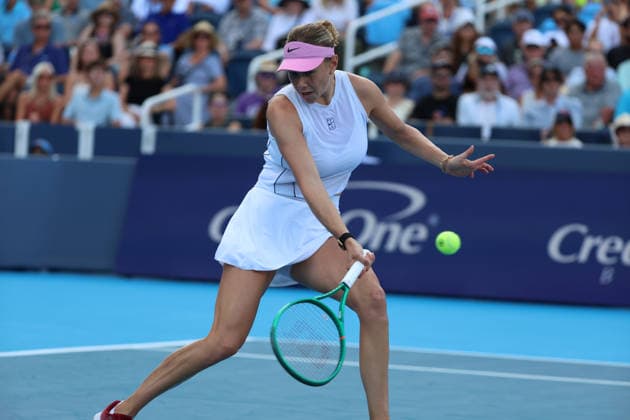 August 20, 2026, Mason, Oh, USA: Cincinnati Open Tennis 2026 - Amanda Anisimova hits a ball against Jessica Pegula in the Cincinnati Open Tennis Tournament held in Mason OH. 2026 08 20. Cincinnati Open Tennis 2026  - ZUMAn24_ 20260820_zaf_n24_058 Copyright: xWallyxNellx