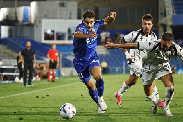 Andres Garcia (Getafe), AUGUST 20, 2026 - Football Soccer : UEFA Europa Conference League Play-offs 1st leg match between Getafe CF - FK Partizan at the Estadio Coliseum de Getafe in Getafe, Spain. Noxthirdxpartyxsales  aflo_341828099 MutsuxKawamorix
