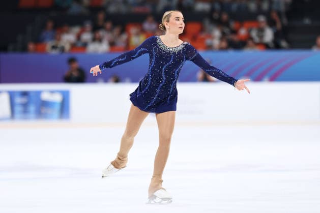 XI AN, CHINA - AUGUST 20: Andrea Pazos Guerra of Andorra performs in the junior women s short program on day 1 of the ISU Figure skating, Eiskunstlauf Junior Grand Prix Xi an 2026 on August 20, 2026 in Xi an, Shaanxi Province of China.  Copyright: xVCGx 111661047478