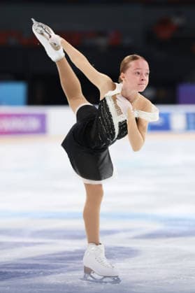XI AN, CHINA - AUGUST 20: Varvara Stahovich competes in the junior women s short program on day 1 of the ISU Figure skating, Eiskunstlauf Junior Grand Prix Xi an 2026 on August 20, 2026 in Xi an, Shaanxi Province of China.  Copyright: xVCGx 111661086027