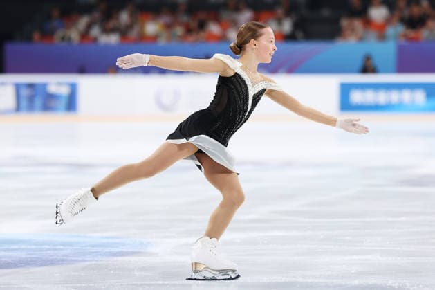 XI AN, CHINA - AUGUST 20: Varvara Stahovich competes in the junior women s short program on day 1 of the ISU Figure skating, Eiskunstlauf Junior Grand Prix Xi an 2026 on August 20, 2026 in Xi an, Shaanxi Province of China.  Copyright: xVCGx 111661086020