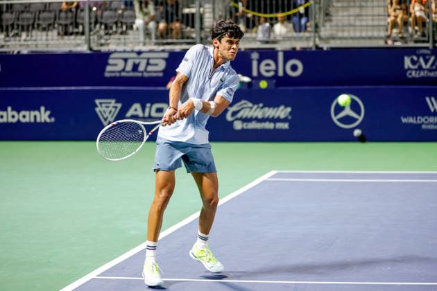 CANCUN COUNTRY OPEN 2026 CANCUN COUNTRY OPEN 2026 SEBASTIAN BAEZ VS RODRIGO PACHECO 20082026 CANCUN, QUINTANA ROO. Action photo of Rodrigo Pacheco of Mexico, during game of the Cancun Country Open 2026 Tennis 125 Challenger tournament held at the Cancun Country Club of Cancun, Quintana Roo, Mexico. Foto de accion de Rodrigo Pacheco de Mexico, durante juego del Cancun Country Open 2026 ATP, Tennis Herren 125 Challenger que se celebra en el Cancun Country Club de Cancun, Quintana Roo, Mexico. PHOTO BY IMAGENSHOP AGENCIA FOTOGRAFICA CANCUN QUINTANA ROO MEXICO *** CANCUN COUNTRY OPEN 2026 CANCUN COUNTRY OPEN 2026 SEBASTIAN BAEZ VS RODRIGO PACHECO 20082026 CANCUN, QUINTANA ROO Action photo of Rodrigo Pacheco of Mexico during a match at the 2026 Cancun Country Open ATP 125 Challenger tennis tournament held at the Cancun Country Club in Cancun, Quintana Roo, Mexico Action photo of Rodrigo Pacheco of Mexico, during a match at the 2026 Cancun Country Open ATP 125 Challenger tournament held at the Cancun Country Club in Cancun, Quintana Roo, Mexico. PHOTO BY IMAGENSHOP PHOTO AGENCY CANCUN QUINTANA ROO MEXICO Copyright: xIMAGENSHOPxAGENCIAxFOTOGRAFICAx