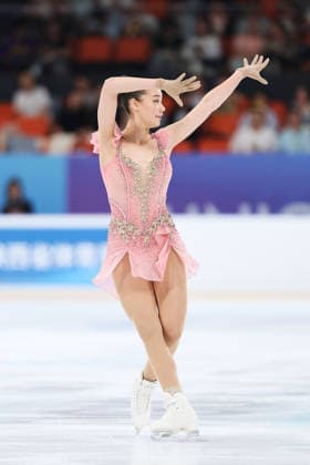 XI AN, CHINA - AUGUST 20: Annika Chao of the United States competes in the junior women s short program on day 1 of the ISU Figure skating, Eiskunstlauf Junior Grand Prix Xi an 2026 on August 20, 2026 in Xi an, Shaanxi Province of China.  Copyright: xVCGx 111661090102