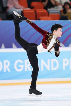 XI AN, CHINA - AUGUST 21: Jiarui Li of Hong Kong, China performs in the Junior Men - Short Program short program on day 2 of the ISU Figure skating, Eiskunstlauf Junior Grand Prix Xi an 2026 on August 21, 2026 in Xi an, Shaanxi Province of China.  Copyright: xVCGx 111661213006