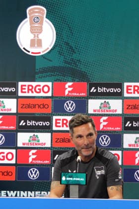 20.08.2026, DEU GER, Fussball , 2.Fussballbundesliga, Saison 2026 2027, Sportforum, Hertha BSC, Pressekonferenz Cheftrainer Stefan Leitl (Hertha BSC Berlin) 2. Liga: DFB DFL regulations prohibit any use of photographs as image sequences and or quasi-video) Berlin Sportforum Berlin Deutschland *** August 20, 2026, Germany, Soccer, 2. Bundesliga, 2026–2027 Season, Sportforum, Hertha BSC, Press Conference with Head Coach Stefan Leitl, Hertha BSC Berlin, 2nd Division, DFB and DFL regulations prohibit any use of photographs as image sequences and or quasi-video, Berlin Sportforum, Berlin, Germany Copyright: xNordphotox xEnglerx