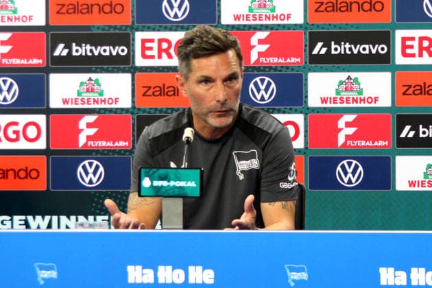 20.08.2026, DEU GER, Fussball , 2.Fussballbundesliga, Saison 2026 2027, Sportforum, Hertha BSC, Pressekonferenz Cheftrainer Stefan Leitl (Hertha BSC Berlin) 2. Liga: DFB DFL regulations prohibit any use of photographs as image sequences and or quasi-video) Berlin Sportforum Berlin Deutschland *** August 20, 2026, Germany, Soccer, 2. Bundesliga, 2026–2027 Season, Sportforum, Hertha BSC, Press Conference with Head Coach Stefan Leitl, Hertha BSC Berlin, 2nd Division, DFB and DFL regulations prohibit any use of photographs as image sequences and or quasi-video, Berlin Sportforum, Berlin, Germany Copyright: xNordphotox xEnglerx