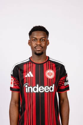 Noel Aseko (Eintracht Frankfurt) - Eintracht Frankfurt Porträttermin 2026 2027 Eintracht Frankfurt Porträttermin 2026 2027 SGE *** Noel Aseko Eintracht Frankfurt Eintracht Frankfurt Photo Shoot 2026 2027 Eintracht Frankfurt Photo Shoot 2026 2027 SGE