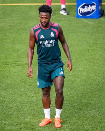 Real Madrid training session Vinicius Junior of Real Madrid CF is seen training with his teammates during the training session ahead of their opening LaLiga EA Sports match against RCD Espanyol de Barcelona at Ciudad Real Madrid on August 21, 2026 in Madrid, Spain. Madrid Ciudad Real Madrid Madrid Spain Copyright: xAlbertoxGardinx AGardin_20260821_Foot_Rea_Mad_Tra_0236