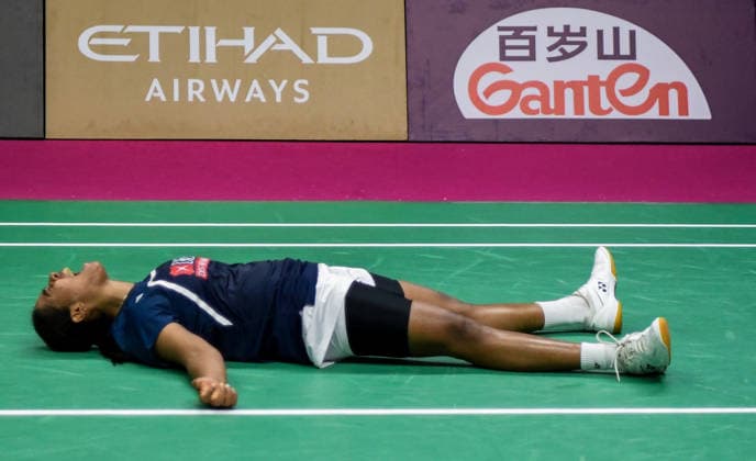 BWF World Championships: India vs China New Delhi, Aug 21 (ANI): India s Treesa Jolly in the women s doubles quarter-final match against China s Zhang Shuxian and Jia Yifan at the BWF World Championships at Indira Gandhi Indoor Stadium, in New Delhi on Friday. NEW DELHI Delhi India Copyright: xANIx ANI_20260821098
