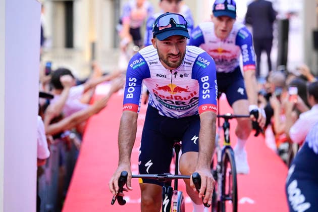 CYCLING : Vuelta 2026 - PrÃ sentation officielle des Ã quipes - 20 08 2026 - Monaco Gianni Moscon (Red Bull - BORA Hansgrohe) - Official presentation of the Vuelta teams on August 20, 2026 in Monaco. MonacoMonaco  Copyright: xWilliamxCannarellax