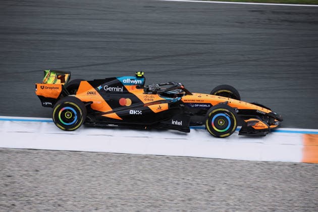 F1 - DUTCH GRAND PRIX 2026 01 NORRIS Lando (gbr), McLaren F1 Team MCL40, action during the Formula 1 Dutch Grand Prix 2026, 12th round of the 2026 Formula One World Championship, WM, Weltmeisterschaft from August 21 to 23, 2026 on the Circuit Zandvoort, in Zandvoort, Netherlands - ZandvoortNetherlands  Copyright: xDPPIx
