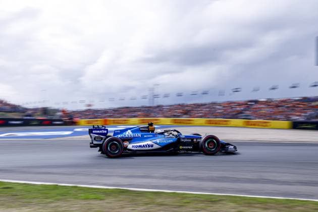 ZANDVOORT - Alexander Albon from Thailand, driver for Atlassian Williams Racing, during free practice for the Formula 1 Heineken Dutch Grand Prix at Circuit Zandvoort on August 21, 2026, in Zandvoort, the Netherlands. MARCEL TER BALS ANP xVIxANPxSportx xMarcelxterxBalsxIVx 565932048 originalFilename: 565932048.jpg