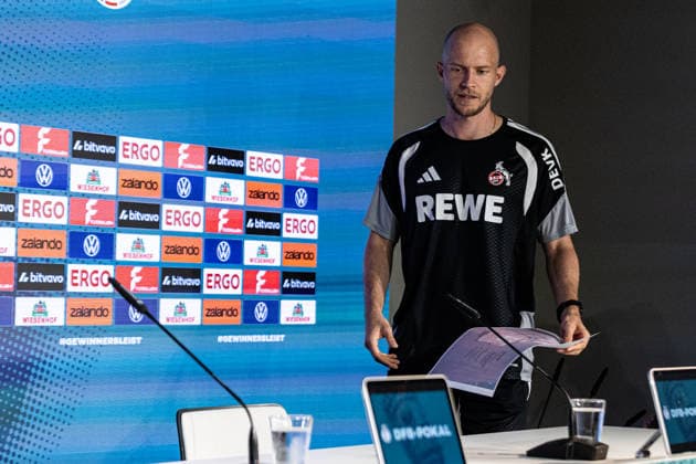 Pressekonferenz, 1.FC Köln, 21.08.2026 Rene Wagner (Cheftrainer) Pressekonferenz von 1.FC Köln vor dem Pokalspiel gegen Würzburger Kickers; 21.08.2026 DFL regulations prohibit any use of photographs as image sequences and or quasi video. *** Press Conference, 1 FC Köln, August 21, 2026: Rene Wagner, Head Coach—1 FC Köln press conference ahead of the cup match against Würzburger Kickers on August 21, 2026. DFL regulations prohibit any use of photographs as image sequences and or quasi-video. Copyright: xBEAUTIFULxSPORTS Buriakovx