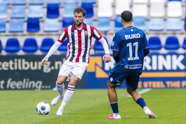 TILBURG , 21-08-2026 , Koning Willem II stadium , season 2026 2027 , Dutch Eredivisie football , match between Willem II and Telstar (friendly) , picture shows Willem II player Hidde ter Avest Willem II - Telstar (friendly)  x205893898x Copyright: