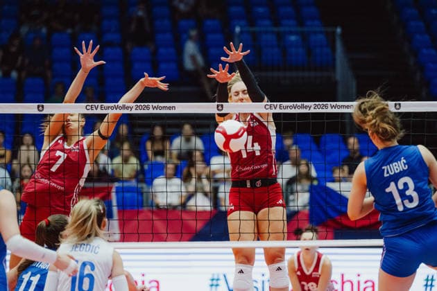 Volleyball, Women's, European Championships, Austria v Serbia