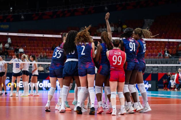 260821 during the CEV EuroVolley 2026 group stage volleyball match between France and Slovakia on August 21, 2026 in Gothenburg. Photo: Mathias Bergeld BILDBYRAN kod MB MB1401 volleyboll volleyball cev eurovolley 2026 volleyboll-em france slovakia dam bbeng frankrike slovakien women kvinner *** August 21, 2026, during the CEV EuroVolley 2026 group stage volleyball match between France and Slovakia, 2026 in Gothenburg. Photo by Mathias Bergeld. BILDBYRAN code MB MB1401 volleyball CEV EuroVolley 2026 European Volleyball Championship France Slovakia women  Copyright: MATHIASxBERGELD BB260821MB015