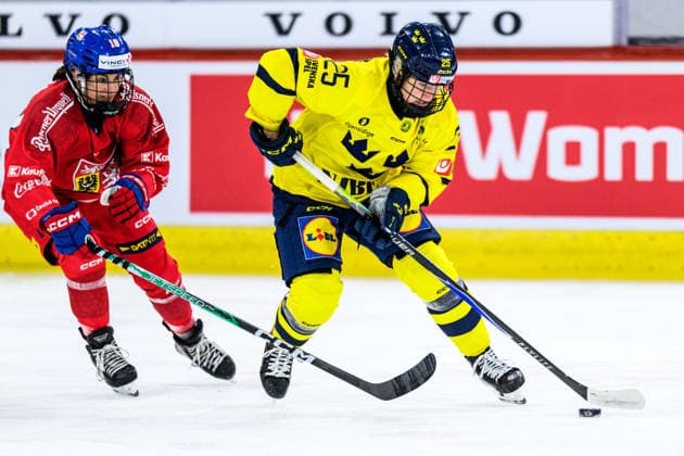 Ice hockey, women’s, international match, Sweden v Czech Republic