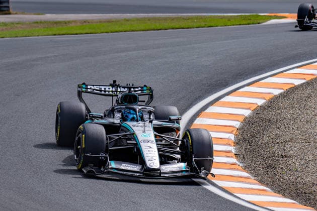 Formula One GP Zandvoort Netherlands, Friday, August 21, 2026 George Russell 63, Mercedes-AMG Petronas F1 Team; Formula One GP Zandvoort Netherlands, Friday, August 21, 2026 *** Formula One Grand Prix at Zandvoort, Netherlands, Friday, August 21, 2026 George Russell 63, Mercedes AMG Petronas F1 Team Formula One Grand Prix at Zandvoort, Netherlands, Friday, August 21, 2026 Copyright: xBEAUTIFULxSPORTS Erlhofx