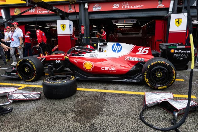 Scuderia Ferrari HP during the Practice 1 of Formula 1 Heineken Dutch Grand Prix 2026 at Circuit Zandvoort in Zandvoort, Netherlands. Round 14 of 24 of the 2026 FIA Formula One World Championship, WM, Weltmeisterschaft held August 21-23, 2026. The weekend features the F1 Sprint format, with a Sprint race on Saturday in addition to the Grand Prix on Sunday. Circuit Zandvoort, set in the dunes of the North Sea coast, is renowned for its steeply banked corners. Formula 1 Heineken Dutch Grand Prix 2026 - Round 14 of 24 - Circuit Zandvoort, Zandvoort, Netherlands F1-2026-R14-NED