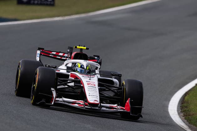 v during the Practice 1 of Formula 1 Heineken Dutch Grand Prix 2026 at Circuit Zandvoort in Zandvoort, Netherlands. Round 14 of 24 of the 2026 FIA Formula One World Championship, WM, Weltmeisterschaft held August 21-23, 2026. The weekend features the F1 Sprint format, with a Sprint race on Saturday in addition to the Grand Prix on Sunday. Circuit Zandvoort, set in the dunes of the North Sea coast, is renowned for its steeply banked corners. Formula 1 Heineken Dutch Grand Prix 2026 - Round 14 of 24 - Circuit Zandvoort, Zandvoort, Netherlands F1-2026-R14-NED