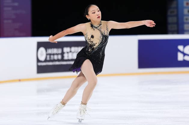 XI AN, CHINA - AUGUST 21: Kalyn Shimogaki of Japan performs during the women s free skate at the 2026 ISU Junior Grand Prix of Figure skating, Eiskunstlauf Xi an Station on August 21, 2026 in Xi an, Shaanxi Province of China. The event is part of the 2026-2027 ISU Junior Grand Prix series.  Copyright: xVCGx 111661288414
