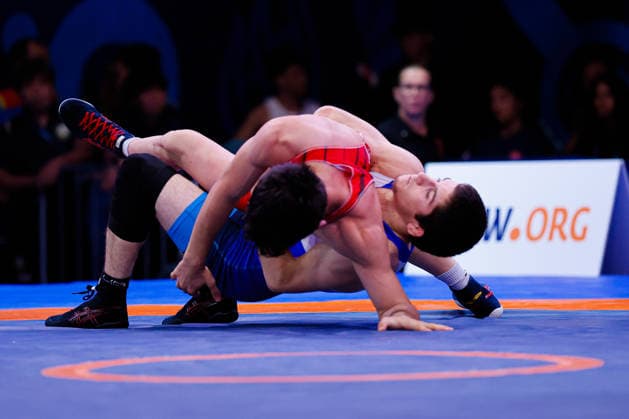 U20 World Championships 57kg FS - Karoly Barath (HUN) df. Nathaniel James Lyttle (PUR) *** U20 World Championships, 57 kg Freestyle: Karoly Barath (HUN) def. Nathaniel James Lyttle (PUR) Copyright: xKostadinxAndonovx