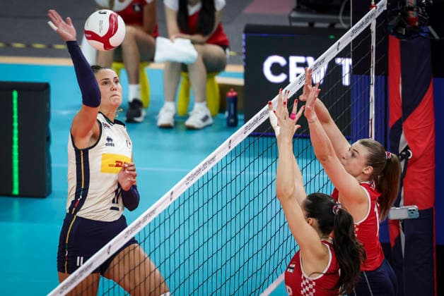 GOTHENBURG, SWEDEN 20260821 Italy s Anna Danesi during Friday s Group D match between Croatia and Italy at the Women s European Volleyball Championship in Scandinavium. GÖTEBORG SWEDEN x9200x *** GOTHENBURG, SWEDEN, August 21, 2026: Italy s Anna Danesi during Friday s Group D match between Croatia and Italy at the Women s European Volleyball Championship at Scandinavium, GOTHENBURG, SWEDEN x9200x  Copyright: xAdamxIhse TTx EURO VOLLEYBALL CHAMPIONSHIP 2026 CROATIA - ITALY