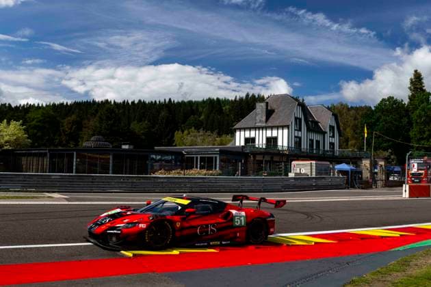 AUTO - ELMS - 4 HOURS OF SPA-FRANCORCHAMPS 2026 51 SAMANI Charles-Henri (fra), LAURSEN Conrad (den), RIGON Davide (ita), AF Corse, Ferrari 296 LMGT3 Evo, LMGT3, action during the 4 Hours of Spa-Francorchamps, 4th round of the 2026 European Le Mans Series on the Circuit de Spa-Francorchamps from August 21 to 23, 2026 in Stavelot, Belgium - StavelotBelgium  Copyright: xFabrizioxBoldonix