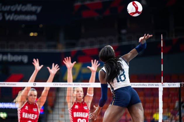260821 Paola Ogechi Egonu of Italy during the CEV EuroVolley 2026 volleyball match between Croatia and Italy on August 21, 2026 in Gothenburg. Photo: Mathias Bergeld BILDBYRAN kod MB MB1403 volleyboll volleyball cev eurovolley 2026 volleyboll-em croatia italy day 1 dam bbeng women kvinner italien kroatien *** August 21, 2026: Paola Ogechi Egonu of Italy during the CEV EuroVolley 2026 volleyball match between Croatia and Italy on August 21, 2026 in Gothenburg. Photo by Mathias Bergeld. BILDBYRAN code MB MB1403 volleyball CEV EuroVolley 2026 women s volleyball European Championship Croatia Italy Day 1 women Italy Croatia  Copyright: MATHIASxBERGELD BB260821MB095