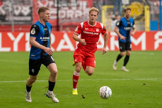Football, DFB Cup, SV Waldhof Mannheim v 1. FC Kaiserslautern