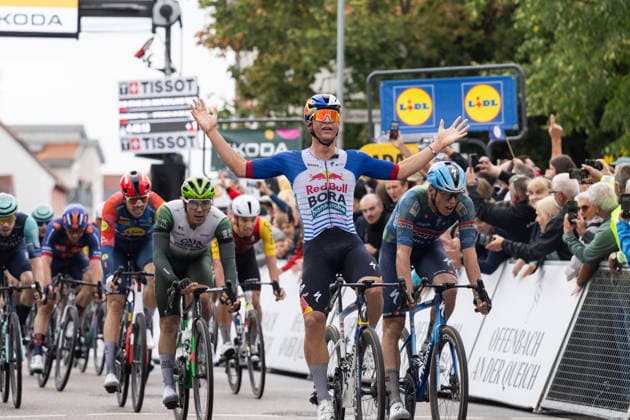 Lidl Deutschland Tour, Etappe 2, 21.08.2026 Alessio Magagnotti (ITA, RED BULL - BORA - HANSGROHE ROOKIES) Offenbach an der Queich Germany *** Lidl Germany Tour, Stage 2, August 21, 2026 Alessio Magagnotti (ITA), RED BULL BORA HANSGROHE ROOKIES Offenbach an der Queich, Germany Copyright: xCarlaxHilgerx