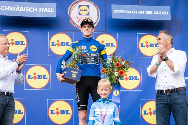 Lidl Deutschland Tour, Etappe 2, 21.08.2026 Louis BarrÃ (FRA, TEAM VISMA LEASE A BIKE) Offenbach an der Queich Germany *** Lidl Germany Tour, Stage 2, August 21, 2026 Louis Barré FRA, TEAM VISMA LEASE A BIKE Offenbach an der Queich, Germany Copyright: xCarlaxHilgerx