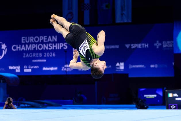 2026 Men s Artistic European Gymnastics Championships, Arena Zagreb, Zagreb, Croatia 21 8 2026 Men s Floor Final Ireland s Eamon Montgomery Eamon Montgomery 21 8 2026  Copyright: xx 0NIK2148