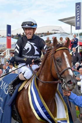 21.08.2026, York, North Yorkshire, GBR - Bacio with Juan Hernandez up after winning the Nunthorphe Stakes. York racecourse. (Pferd, Jockey, Bacio, Hernandez, Sieg) 260821C949YORK.JPG *** August 21, 2026, York, North Yorkshire, UK: Bacio, ridden by Juan Hernandez, after winning the Nunthorpe Stakes at York Racecourse. Horse, Jockey, Bacio, Hernandez, Victory 260821C949YORK JPG