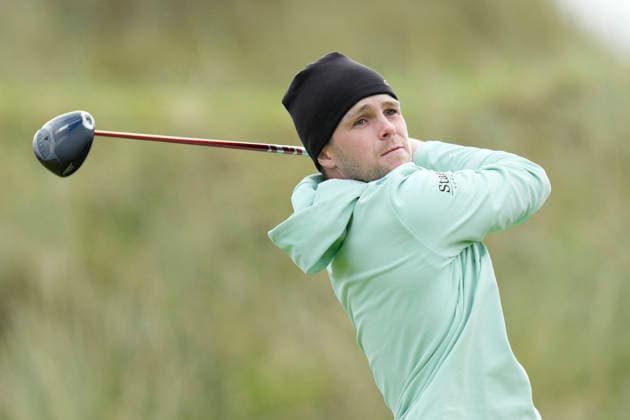 BALMEDIE, SCOTLAND - AUG 21: Rory Franssen (SCO) plays from the eleventh tee during Round 2 at the 2026 Nexo Championship at the Trump International Golf Links, Balmedie on August 21, 2026 in Aberdeenshire, Scotland The 2026 Nexo Championship