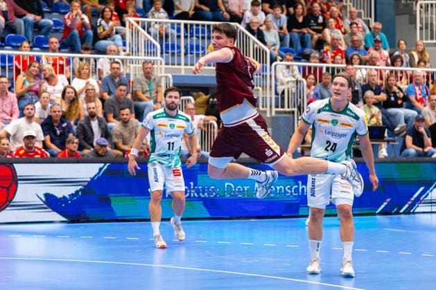 21.08.2026. 1. Runde im DHB Pokal, TuSEM Essen - SC DHfK Leipzig. Valentin Willner (TuSEM Essen). Essen Am Hallo NRW Deutschland xRHR-FOTO DEx *** August 21, 2026, 1st Round of the DHB Cup, TuSEM Essen vs. SC DHfK Leipzig, Valentin Willner, TuSEM Essen, Essen, Am Hallo, NRW, Germany, xRHR, PHOTO: DEx Copyright: DennisxEwert RHR-FOTOx RHR-FOTO DE