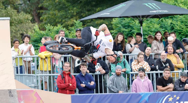 21.08.2026 Qualifikation Männer bei der BMX Freestyle Park Europameisterschaft in Darmstadt Bürgerpark Ausrichter VC Darmstadt 21.-23.8.26 hier Dylan Hessey (GBR) während Wettkampf Darmstadt Hessen Deutschland *** August 21, 2026 Men s Qualifying Round at the BMX Freestyle Park European Championships in Darmstadt s Bürgerpark, hosted by VC Darmstadt, August 21–23, 2026. Pictured here is Dylan Hessey (GBR) during the competition in Darmstadt, Hesse, Germany.