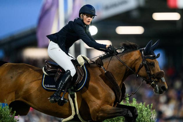 260821 Petronella Andersson of Sweden with horse Odina van Klapscheut compete in the team jumping final during day 11 of the 2026 FEI World Championships on August 21, 2026 in Aachen. Photo: Emma Wallskog BILDBYRAN kod EW EW0693 ridsport equestrian rid-vm 2026 2026 fei world championships bbeng ridsport-vm hoppning jumping lagfinal team final *** August 21, 2026: Petronella Andersson of Sweden, riding Odina van Klapscheut, competes in the team show jumping final on Day 11 of the 2026 FEI World Championships in Aachen. 2026 in Aachen. Photo by Emma Wallskog, BILDBYRAN, code EW EW0693. equestrian sports, 2026 World Championships, 2026 FEI World Championships, BBENG, equestrian World Championships, show jumping, team final  Copyright: EMMAxWALLSKOG BB260821EW034
