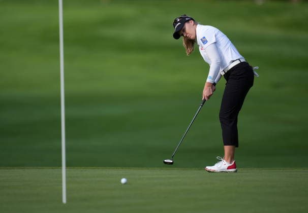 August 21, 2026, Edmonton, Ab, CANADA: Canada s Brooke Henderson, of Smiths Falls, Ont., misses a birdie putt on the 14th hole during the second round at the LPGA, Golf Damen CPKC Canadian Women s Open golf tournament, in Edmonton, on Friday, August 21, 2026. Canada News - August 21, 2026  - ZUMAc35_ 20260821_zaf_c35_047 Copyright: xDarrylxDyckx