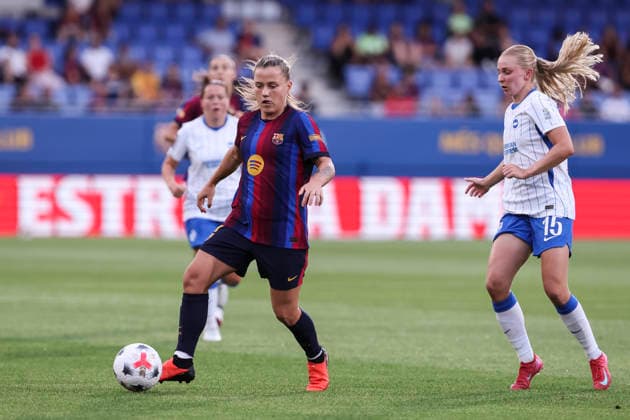 August 21, 2026, Sant Joan Despi, Barcelona, SPAIN: Claudia Pina of FC Barcelona, Barca in action during the Joan Gamper Trophy, football match played between FC Barcelona and Brighton & Hove Albion FC at Johan Cruyff Stadium on August 21, 2026 in Sant Joan Despi, Barcelona, Spain. Sant Joan Despi SPAIN - ZUMAa181 20260821_zaa_a181_110 Copyright: xJavierxBorregox