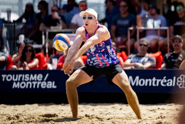 August 21, 2026, Montreal, Quebec, Canada: TAYLOR CRABB and ANDREW BENESH from USA in match against Steven Abrams and Cameron Chadwick from Canada at Beach Pro Tour at Parc Jean-Drapeau in Montreal, Quebec, Canada on 2026-08-21 Montreal Canada - ZUMAl189 20260821_zsp_l189_032 Copyright: xYannickxLegarex