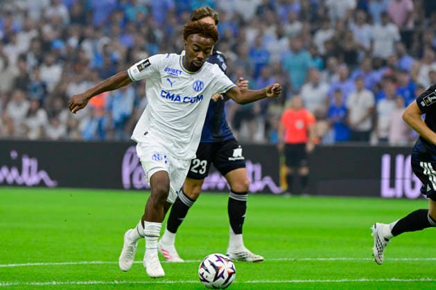 FOOTBALL : Olympique de Marseille VS RC Strasbourg Alsace - Ligue 1 McDonald s - 21 08 2026 Angel Gomes (OM) - Ligue 1 McDonald s match between Olympique de Marseille and Racing Club de Strasbourg Alsace on August 21, 2026 at the CEPAC Velodrome Stadium in Marseille. MarseilleFrance  Copyright: xWilliamxCannarellax