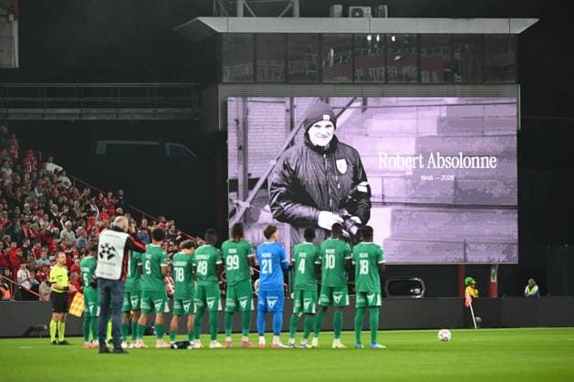 Sport Bilder des Tages Standard de Liege v RAAL La Louviere - Jupiler Pro League LIEGE, BELGIUM - AUGUST 21 : Tribune Robert Absolonne during the Jupiler Pro League match between Standard de Liege and RAAL La Louviere on August 21, 2026 in Liege, Belgium, 21 08 2026 Liege Belgium  Copyright: xVincentxKalutx