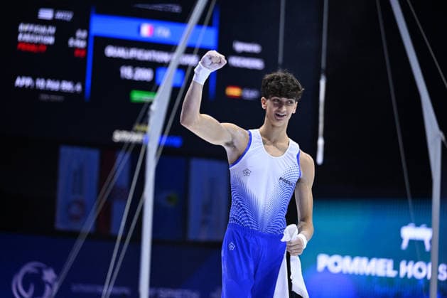 IPA87673658 - Gabriele Targhetta (ITA) on the pommel horse during the European Men s Artistic Gymnastics Championships in Zagreb, Croatia, on August 21, 2026  Copyright: xFilippoxTomasi IPAxSportx xx 87673658