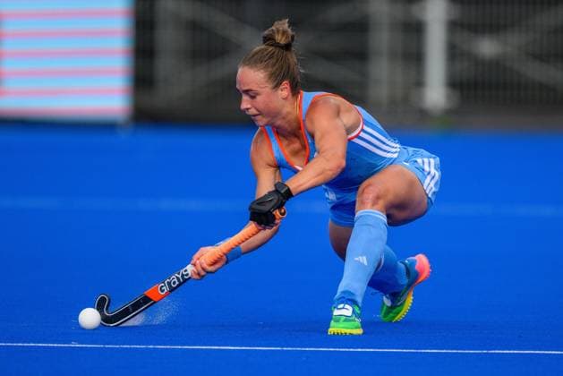 AMSTELVEEN, 21-08-2026, Wagener Stadion, FIH Hockey World Cup 2026 Women, 2026. Lisa Post during the game Netherlands - India (women). Netherlands - India (women)  x205904087x Copyright: