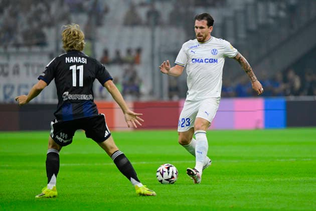 FOOTBALL : Olympique de Marseille VS RC Strasbourg Alsace - Ligue 1 McDonald s - 21 08 2026 Pierre-Emile Hojbjerg (OM) - Ligue 1 McDonald s match between Olympique de Marseille and Racing Club de Strasbourg Alsace on August 21, 2026 at the CEPAC Velodrome Stadium in Marseille. MarseilleFrance  Copyright: xWilliamxCannarellax