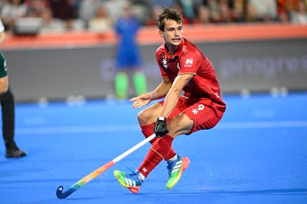 Australia v Belgium - FIH Hockey World Cup 2026 WAVRE, BELGIUM - AUGUST 21 : Van Oost Maxime of Belgium in action during the FIH Hockey World Cup 2026 M27 second phase group pool F match between Australia and Belgium on August 21, 2026 in Wavre, Belgium, 21 08 2026 Wavre Belgium  Copyright: xNicoxVereeckenx
